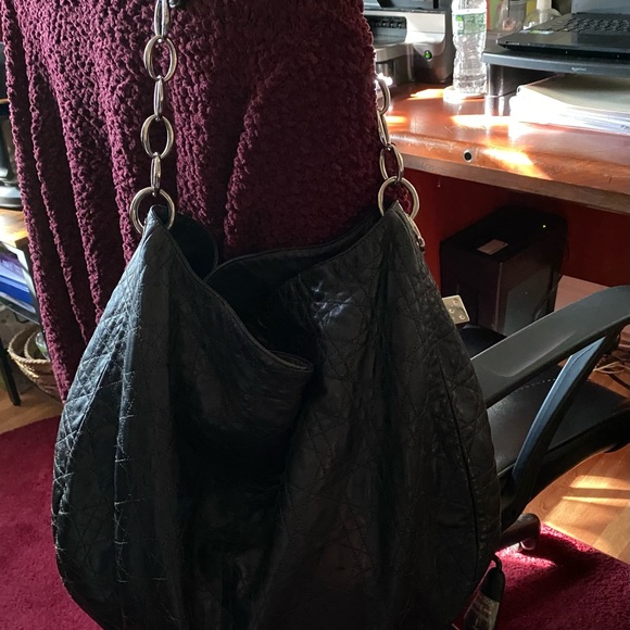 🖤Christian Dior Cannage Sac De Ville XL black hobo - Picture 2 of 14